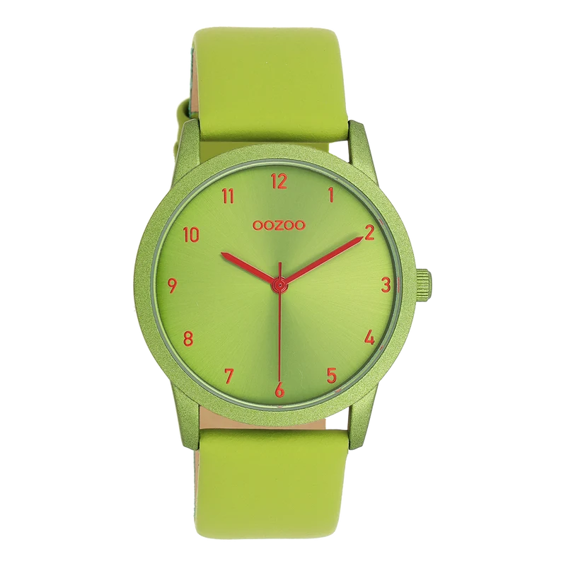 OOZOO Timepieces - C11169 - Damen - Leder-Armband - Grün